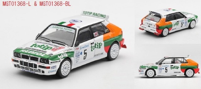 <予約 2027/2月発売予定> MINI GT 1/64 ランチア デルタ HF インテグラーレ エボルツィオーネ モンテカルロラリー 1993 #5(左ハンドル)