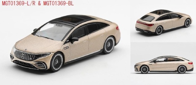 <予約 2026/12月発売予定> MINI GT 1/64 メルセデス AMG EQS 53 ゴールド(左ハンドル)
