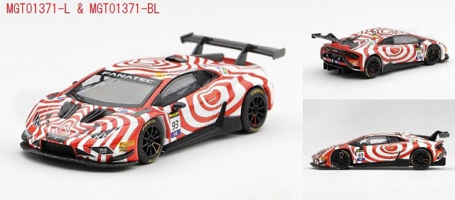 <予約 2027/2月発売予定> MINI GT 1/64 ランボルギーニ ウラカン GT3 EVO2 バサースト12時間 2025 #93Wall Racing(左ハンドル）