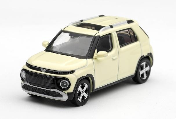 <予約 2027/2月発売予定> MINI GT 1/64 Hyundai キャスパー バタークリームイエローパール(左ハンドル)韓国限定