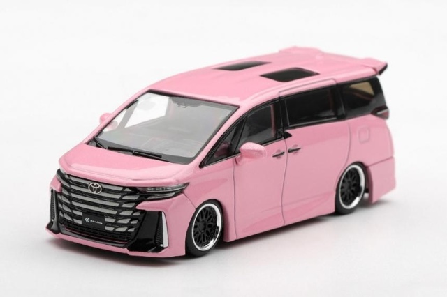 <予約 2027/4月発売予定> MINI GT 1/64 Toyota ヴェルファイア 40 KUHL メタリックピンク(右ハンドル)