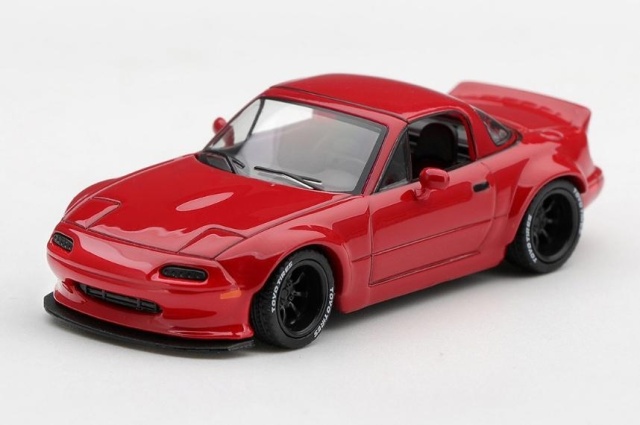 <予約 2027年5月以降入荷予定> MINI GT 1/64 Pandem マツダ MX-5 (NA) クラシックレッド(右ハンドル)