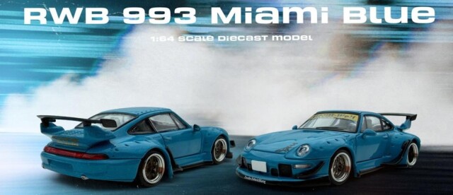 <予約 2026/7月発売予定> MODEL MODEL 1/64 RWB 993 マイアミブルー