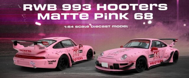 <予約 2026/7月発売予定> MODEL MODEL 1/64 RWB 993 Hooters マッドピンク 68