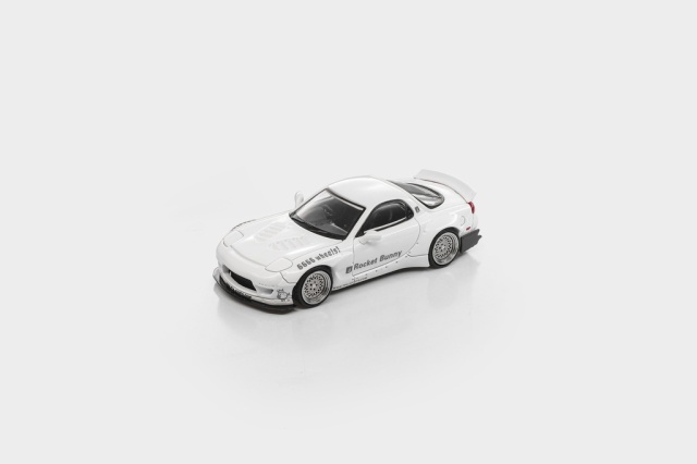 <予約 2027/2月発売予定> MODEL MODEL 1/64 マツダ RX7 FD Rocket Bunny ホワイト