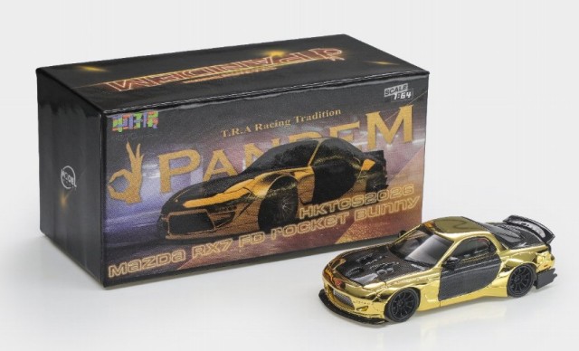 MODEL MODEL 1/64 Mazda RX7 FD Rocket Bunny ゴールドメッキ