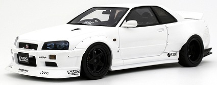 OTTO 1/18 日産 スカイライン GT-R (BNR34) by KRC 2019 (ホワイト)
