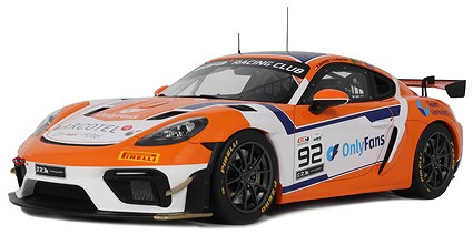 <予約 2026/5-6月発売予定> OTTO 1/18 ポルシェ 718 ケイマン GT4 RS クラブスポーツ GT4 ヨーロピアンシリーズ 2024 #92