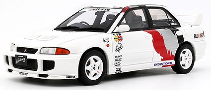 <予約 2027/3月下旬発売予定> OTTO 1/18 三菱 ランサー エボリューション III 1995 (ホワイト/グラフィック) 限定生産品