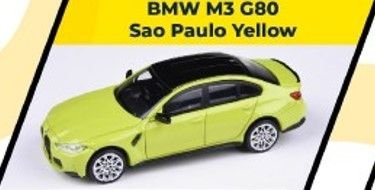 PARA64 1/64 BMW M3 G80 サンパウロイエロー ※左ハンドル