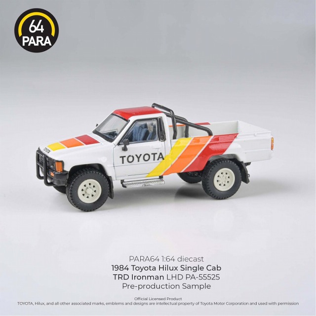 PARA64 1/64 トヨタ ハイラックス シングルキャブ 1984 TRD Ironman LHD