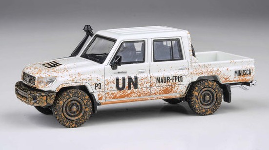PARA64 1/64 トヨタ ランドクルーザー LC79 2014 UN MINUSCA オフロード仕様 ホワイト LHD