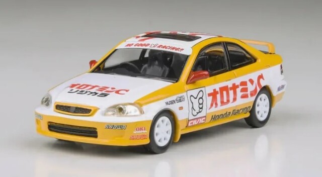 PARA64 1/64 ホンダ シビック EM1 1999 Oyatsu Racing RHD