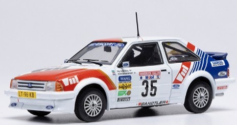 <予約 2026/3月以降発売予定> ixo 1/43 フォード エスコート MKIII RS ターボ 1985年 フンスリュックラリー #35 S.Andervang/A.Schoonenwolf (Sweden)