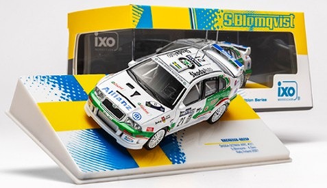 <予約 2026/5月発売予定> ixo 1/43 シュコダ オクタビア WRC 2001年 ラリーフィンランド #21 S.Blomqvist/A.Goni