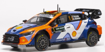 <予約 2026/6月発売予定> ixo 1/43 ヒョンデ i20 Rally1 2025年 ラリーサウジアラビア 優勝 #1 T.Neuville/M.Wydaeghe