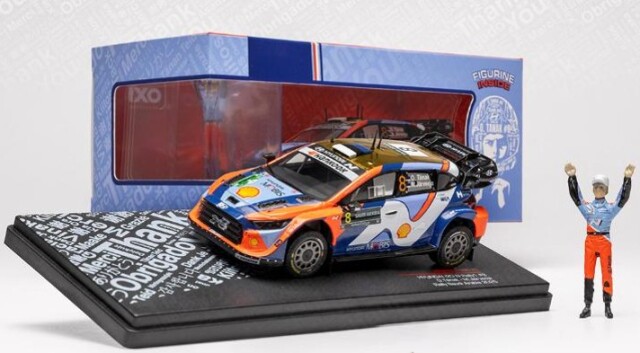 <予約 2026/6月発売予定> ixo 1/43 ヒョンデ i20 N Rally 2025年 ラリーサウジアラビア #8 O.Tanak/M.Jarveoja フィギュア付き