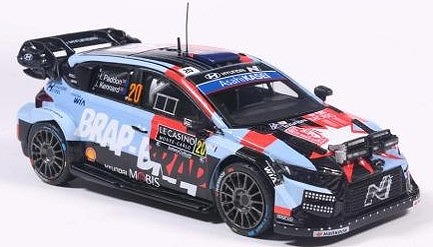 <予約 2026/7月発売予定> ixo 1/43 ヒョンデ i20 N Rally1 2026年 ラリーモンテカルロ #20 H.Paddon/J.Kennard ライトポッド付き