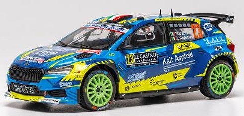 <予約 2026/8月発売予定> ixo 1/43 シュコダ ファビア Rally2 (2023) 2026年 ラリーモンテカルロ #23 R.Dapra/L.Guglielmetti