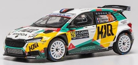 <予約 2026/8月発売予定> ixo 1/43 シュコダ ファビア Rally2 (2023) 2026年 ラリーモンテカルロ #26 E.Camilli/T. de la Haye