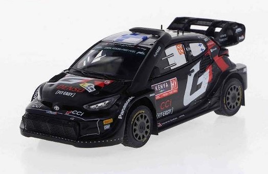 ixo 1/43 トヨタ GRヤリス ラリー1 ハイブリッド 2024年 サファリラリーケニア 優勝 #69 カッレ・ロバンペラ／ヨンネ・ハルットゥネン
