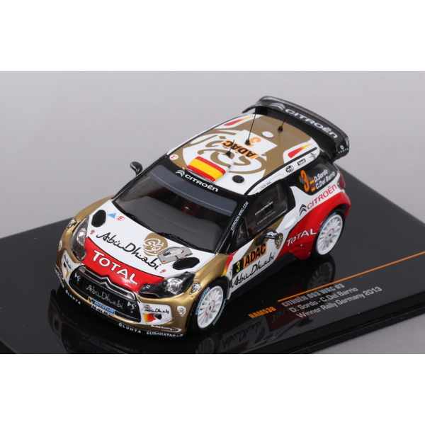 【ixo】 1/43 シトロエン DS3 WRC Rally Germany2013 No.3 優勝車