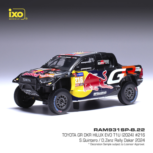 ixo 1/43 TOYOTA GR DKR Hilux Evo T1U (GR) #243 Rally Dakar2024 G.D.Botterill - B.Cummings