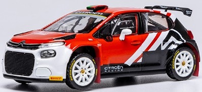 <予約 2025/8月以降発売予定> ixo 1/43 シトロエン C3 ラリー2 2025年 ラリーファフェ テスト Lance Stroll/N.Pinto