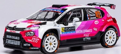 <予約 2025/8月以降発売予定> ixo 1/43 シトロエン C3 ラリー2 2025年 ラリーモンテカルロ #42 S.Rumeau/J.Amblard