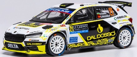<予約 2025/8月以降発売予定> ixo 1/43 シュコダファビア RS ラリー2 2025年 ラリーモンテカルロ #21 N.Gryazin/K.Aleksandrov