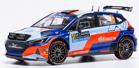 <予約 2025/12月発売予定> ixo 1/43 ヒョンデ i20 N ラリー2 2025年 ラリーモンテカルロ #31 E.Camili/T.De la Haye