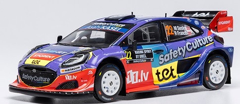 <予約 2025/12月以降発売予定> ixo 1/43 フォード プーマ ラリー1 2025年 ラリースウェーデン #22 M.Sesk/R.Francis