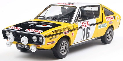 <予約 2026/3月下旬発売予定> SOLIDO 1/18 ルノー 17 フェーズ 1 ラリー デュ マロック 1976 #16