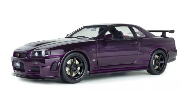 SOLIDO 1/18 日産 スカイライン GT-R (R34) Z-tune 1999 (パープル)