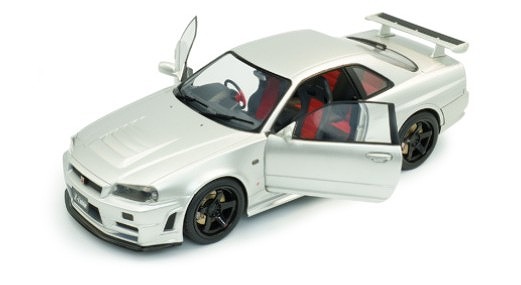 SOLIDO 1/18 日産 スカイライン GT-R (R34) Z-tune 1999 (シルバー)