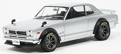<予約 2026/冬発売予定> SOLIDO 1/18 日産 スカイライン 2000 GT-R(KPGC10) HAKOSUKA SOLIDO WORKS 1970 (シルバー)