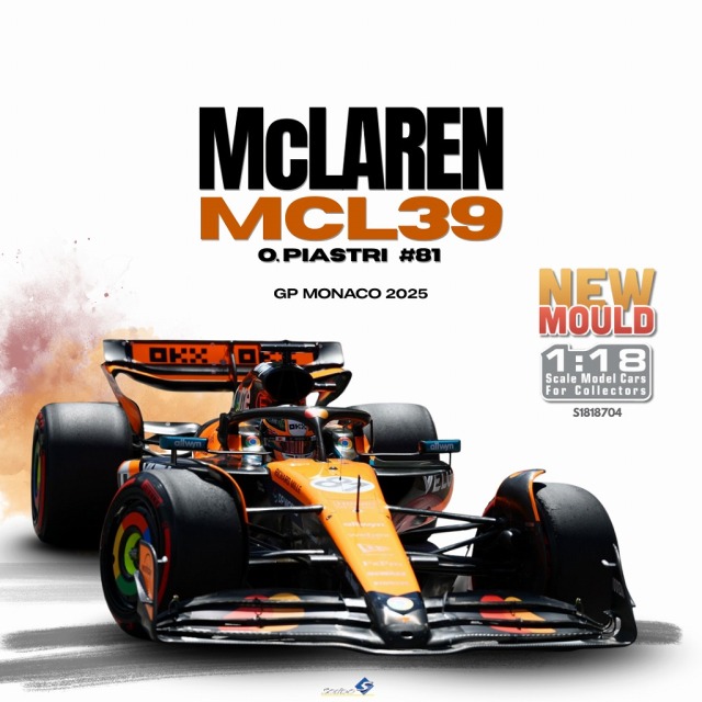 <予約 2026/3月下旬発売予定> SOLIDO 1/18 マクラーレン MCL39 モナコGP 2025 #81 O.ピアストリ
