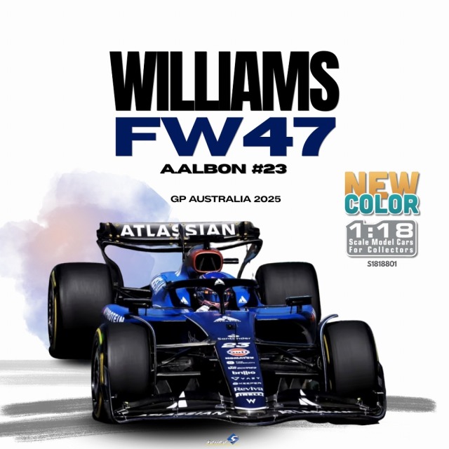 <予約 2026/3月下旬発売予定> SOLIDO 1/18 ウィリアムズ FW47 オーストラリアGP #23 A.アルボン