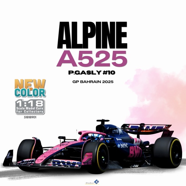 <予約 2026/3月下旬発売予定> SOLIDO 1/18 アルピーヌ A525 バーレーンGP 2025 #10 P.ガスリー