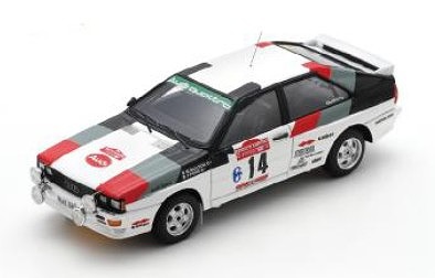 <予約 2026/9月発売予定> Spark 1/43 Audi Quattro No.14 Winner Rallye Sanremo 1981 M. Mouton - F. Pons