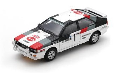 <予約 2026/10月発売予定> Spark 1/43 Audi Quattro No.1 2nd Rallye Monte Carlo 1982 H. Mikkola - A. Hertz