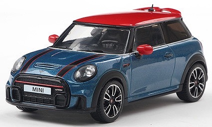 SOLIDO 1/43 ミニ クーパー ジョンクーパーワークス 2023 (ブルー/レッドルーフ)