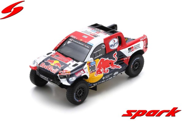 Spark 1/43 TOYOTA HILUX No.200 Winner Dakar 2023 Al-Attiyah - Mathieu Baumel