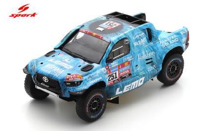 <予約 2026/10月発売予定> Spark 1/43 TOYOTA HILUX No.251 30th Place Dakar 2023 A. Pesci - S. Kuhni