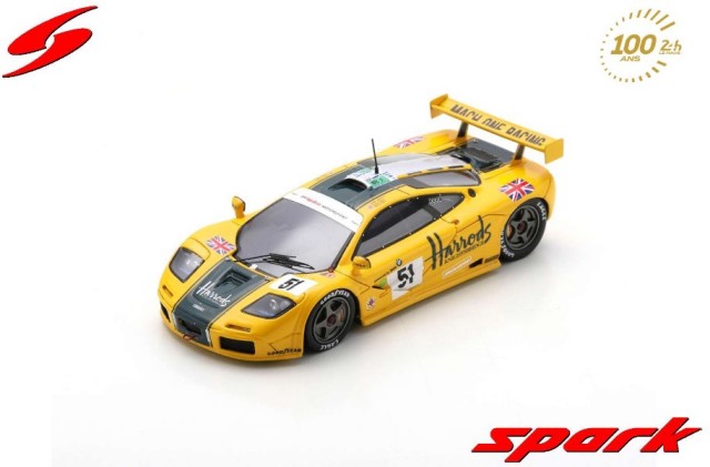 Spark 1/43 McLaren F1 GTR No.51 Mach One Racing 3rd 24H Le Mans 1995 A. Wallace - D. Bell - J. Bell