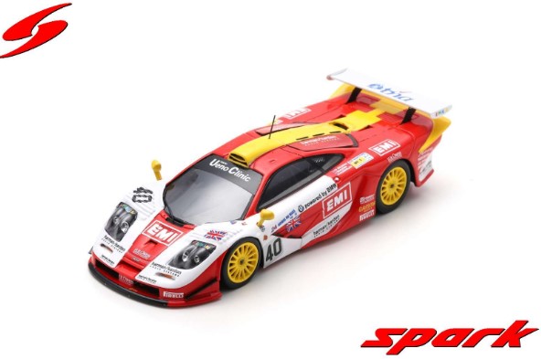 Spark 1/43 McLaren F1 GTR No.40 Gulf Team Davidoff McLaren 4th Le Mans 24H 1998