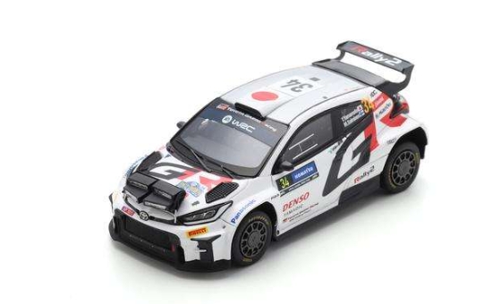 Spark 1/43 TOYOTA GR Yaris Rally 2 No.34 TOYOTA GAZOO Racing RC2 Rally Sweden 2024 Y. Yamamoto - M. Salminen
