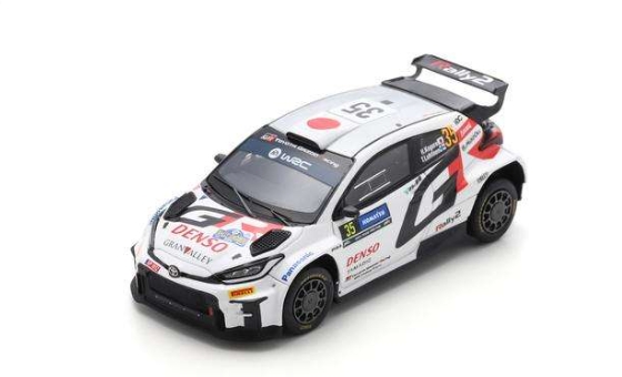 Spark 1/43 TOYOTA GR Yaris Rally 2 No.35 TOYOTA GAZOO Racing RC2 Rally Sweden 2024 H. Kogure - T. Luhtinen