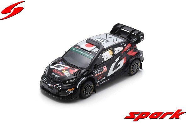 Spark 1/43 TOYOTA GR Yaris Rally1 HYBRID No.18 GAZOO Racing WRT 2nd Rally Safari 2024 T.Katsuta - A.Johnston