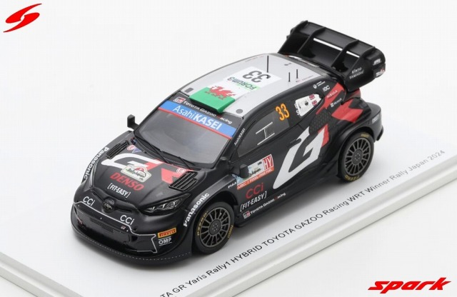 Spark 1/43 TOYOTA GR Yaris Rally1 HYBRID No.33 TOYOTA GAZOO Racing WRT Winner Rally Japan 2024 E. Evans - S. Martin